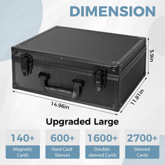 OEODAJ PU leather waterproof finish protects cards with a premium look.