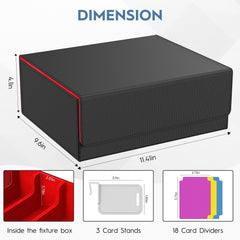 OEODAJ case fits MTG, PKM, and YuGiOh cards securely across sleeves