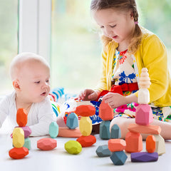 OESSUF packaging shows a gift-ready stacking rocks box