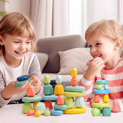 OESSUF Stacking Rocks safe paints resist rubbing for long-lasting color.