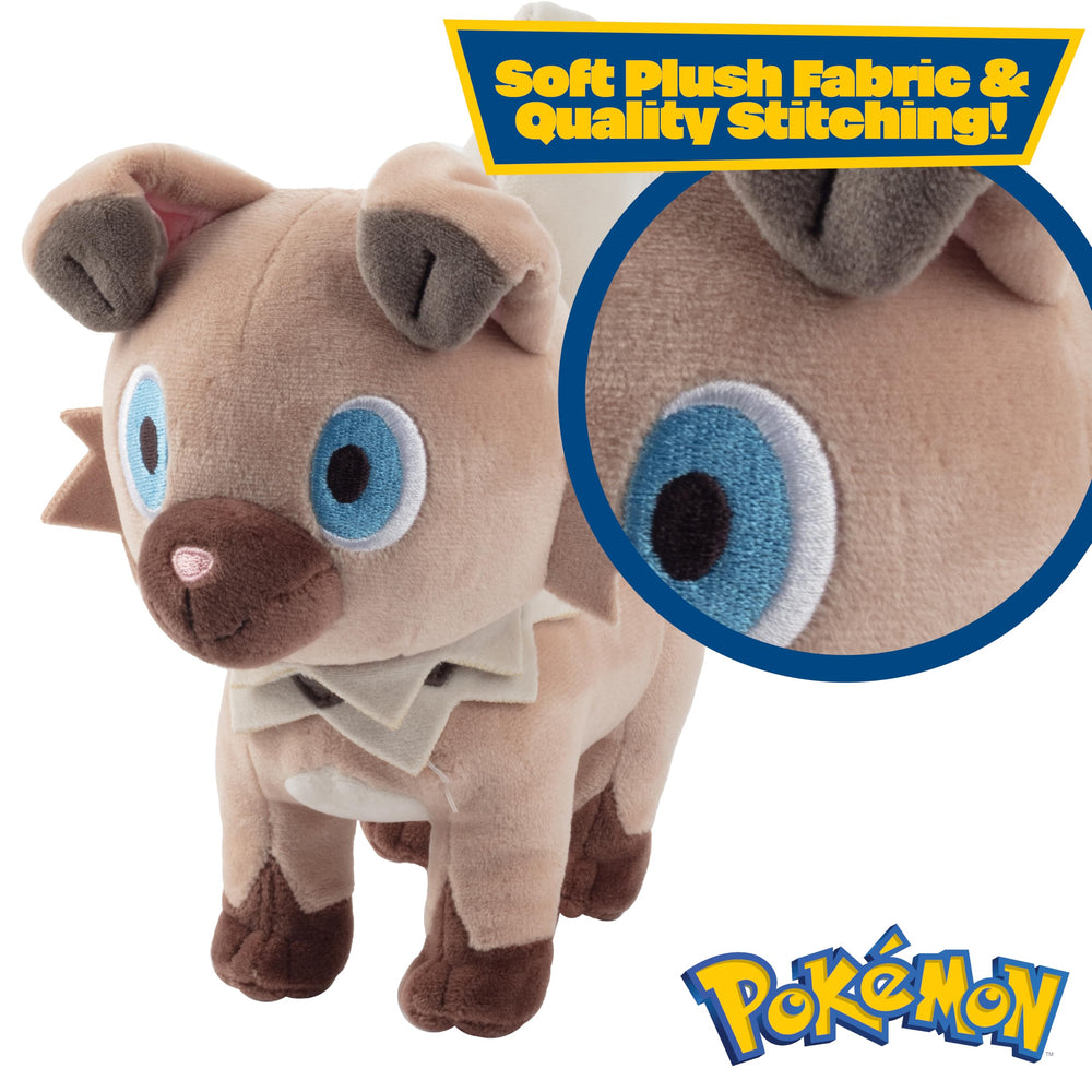 Pokemon Rockruff plush officially licensed by Jazwares