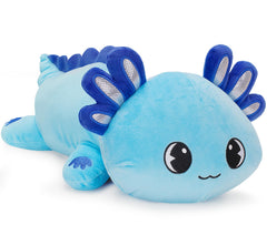 Officygnet Axolotl Plush 13-inch blue, cozy cuddle companion for kids