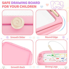 Officygnet magnetic pen with ergonomic grip aids tiny hands during drawing.