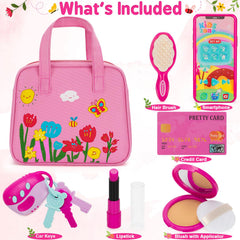 Officygnet Play Purse hair brush promotes fine motor practice during play