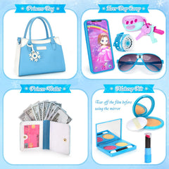 Officygnet purse with cellphone and lipstick for mom‑style pretend play