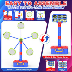 Officygnet standing digital target with numbered scoring for engaging gameplay.
