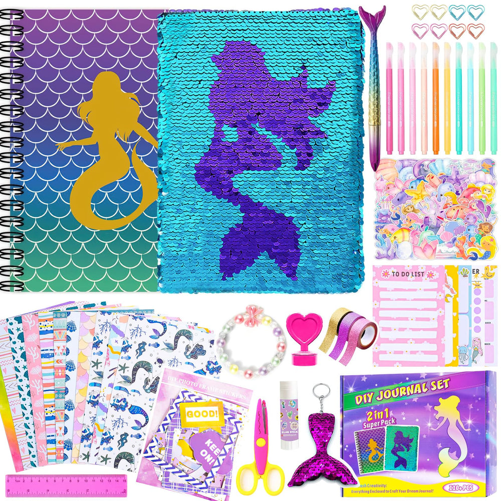 OFFIGIFT 2-pack DIY journal kit with two journals and accessories for personalized projects