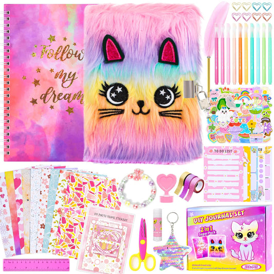 OFFIGIFT 2-Pack Journal Kit box front display with all-in-one supplies for girls.
