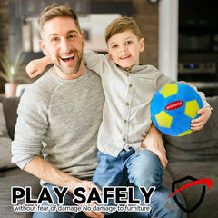 OFOZOVEY foam-padded indoor ball for a soft, safe touch.