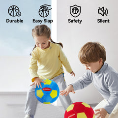 OFOZOVEY indoor soccer ball Size 4 blue, easy for kids to track.
