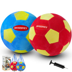 OFOZOVEY indoor soccer ball Size 4 red, ideal for gentle indoor play.