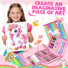 OFUSUY pencil sharpener and erasers keep art sessions clean and ready.