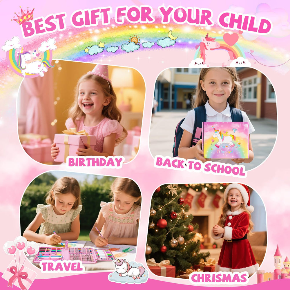 OFUSUY sketchbook and stencils support guided art and imaginative play.