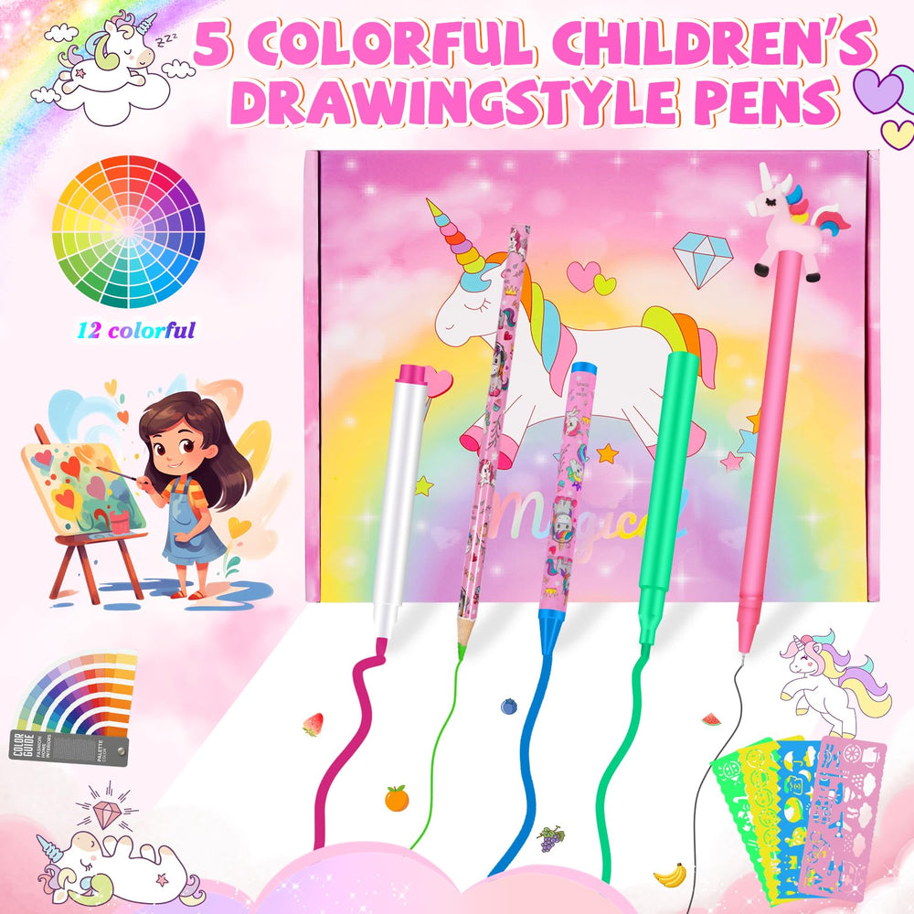 OFUSUY unicorn colored pencils ideal for detailed drawings and smooth shading.