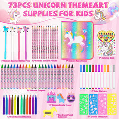 OFUSUY unicorn glitter pencil case showcasing portability and easy organization.