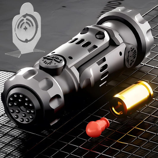 Ography metal tungsten fidget slider tactile surface for focused use.