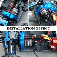 OGUNKE RC 550 motor supports 6-8.4V power for versatile battery setups.