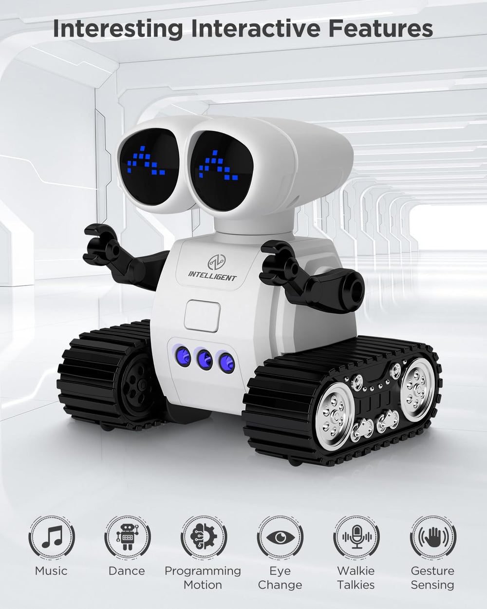 Oharsea RC robot with built-in walkie talkies for interactive play