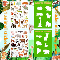 OIBUTUR animal stickers collection supports creative scene-building