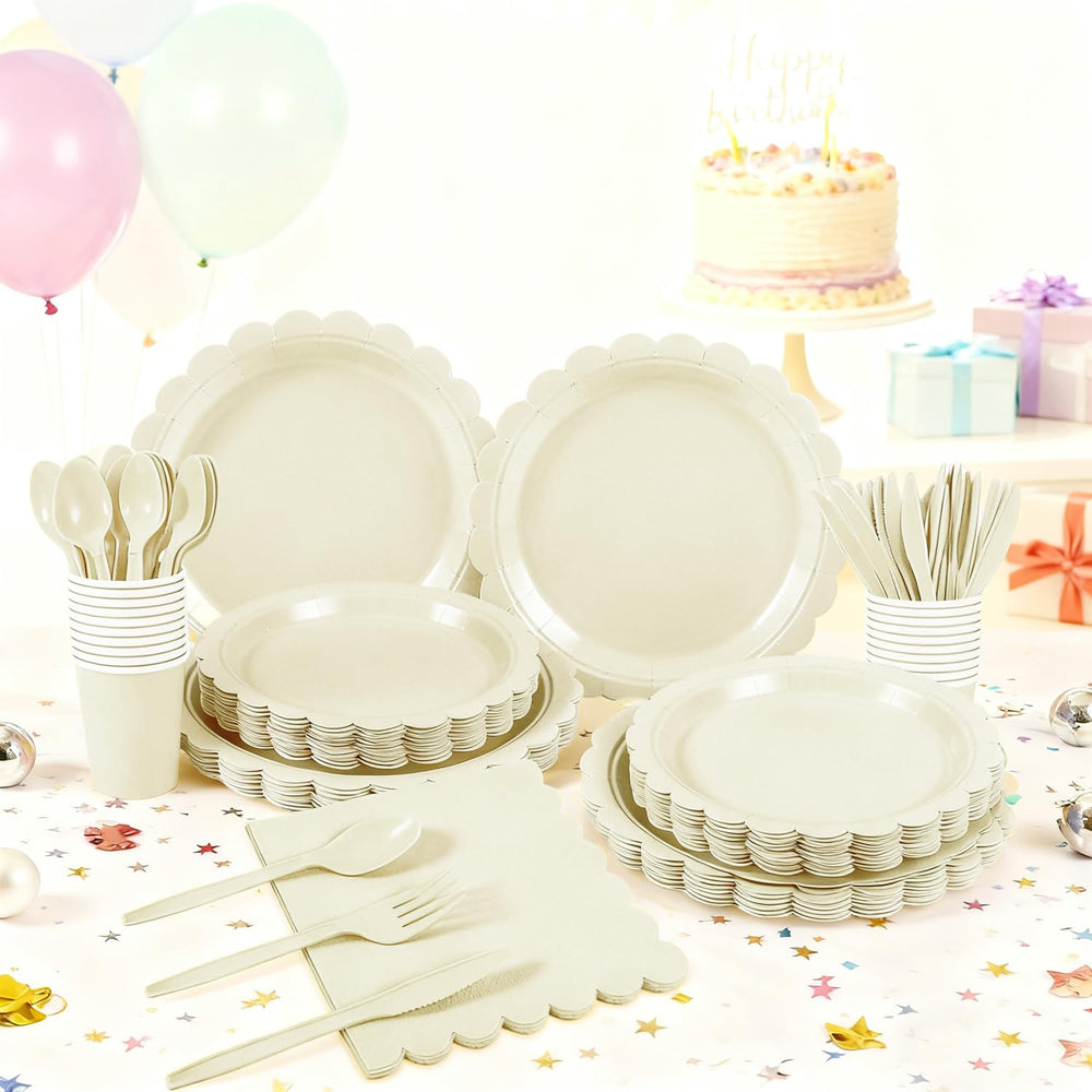 Oigco ivory napkins add soft contrast and easy cleanup at celebrations.