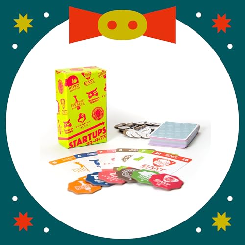 Oink Games Startups players hold cards, planning investments for potential big company shares.