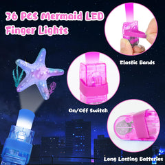 Oitnlaughter LED finger lights with six patterns add classroom prize excitement.