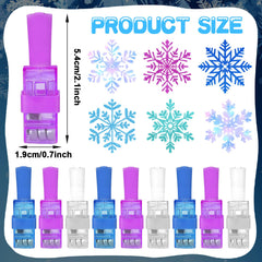 Oitnlaughter snowflake LED finger light design B, glow-in-the-dark fun for birthdays.
