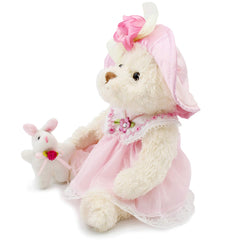 oitscute teddy bear close-up showing stitches and fabric detail for quality