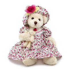 Oitscute teddy bear pink dress detail for imaginative dress up