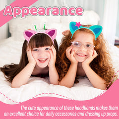 OJYUDD Cat Ears Headband Style 04, four cute styles for parties and photos