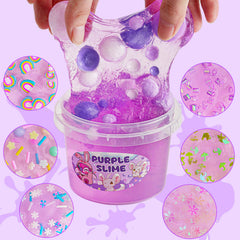 Okaybee Clear Slime Bucket with large capacity for sharing.