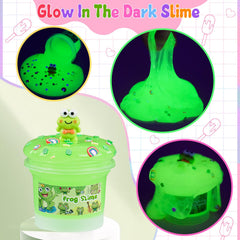 Okaybee Jelly Cube slime jar featuring crunchy cubes and bright colors