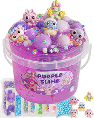 Okaybee Purple Slime Kit with vibrant color for sensory play.