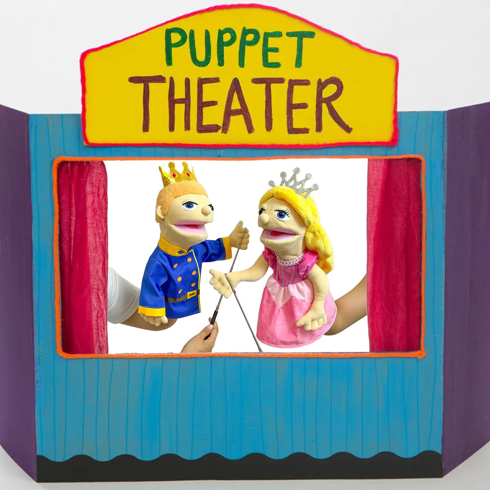 Okegztoa princess puppet with removable mouth and vivid expressions.