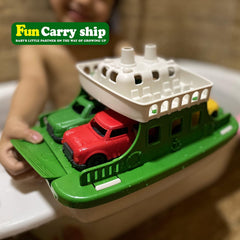 OKGIUGN bath time scene with ferry and cars for learning play