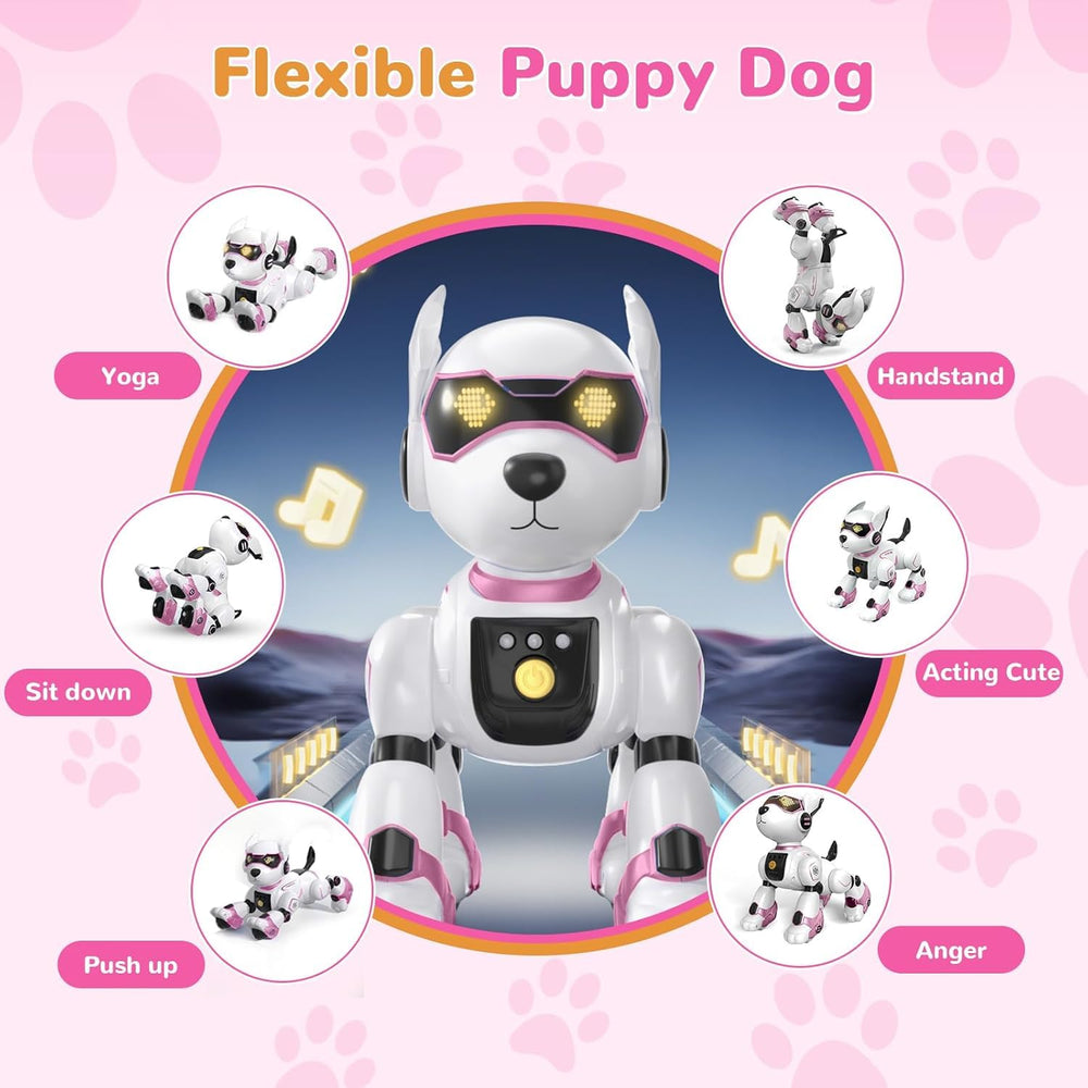 okk robot dog sings and dances, turning playtime into a tiny show