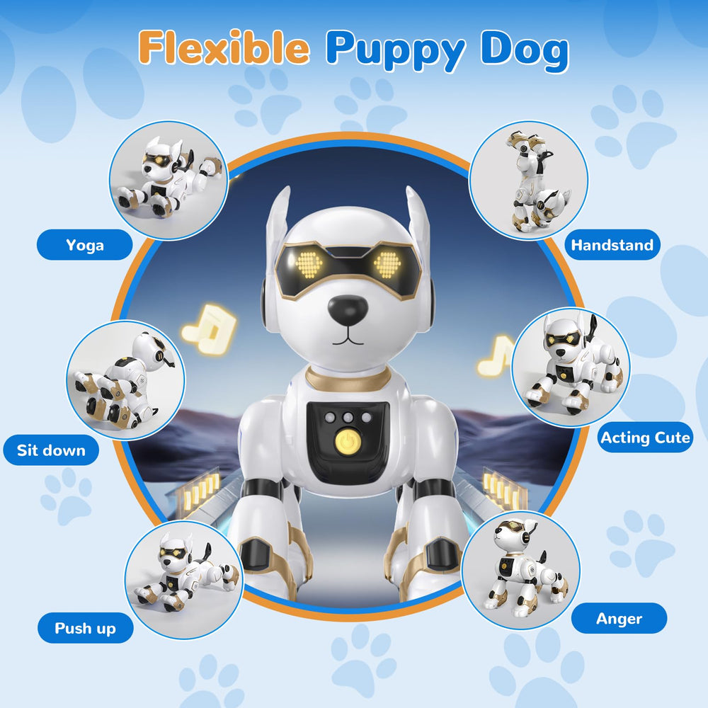 okk Robot Dog voice and gesture interaction enabling easy learning through play.