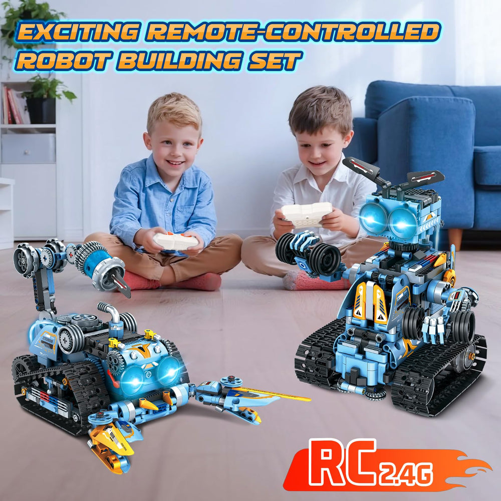 OKKIDY engineering robot in action promotes problem solving and creativity.