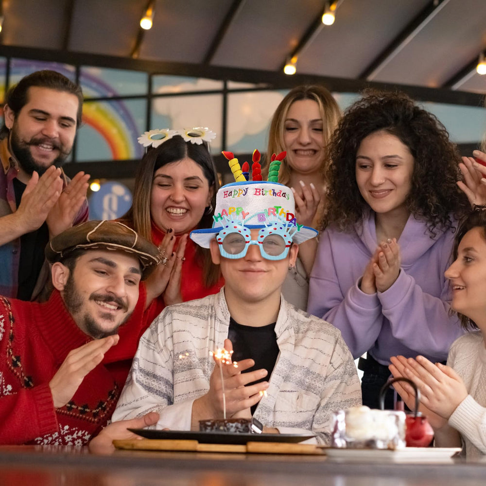 Okllen birthday hats fit most adults with about 20-inch head circumference.