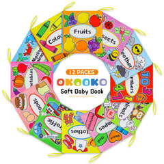 OKOOKO machine-washable cloth books stay bright after baths and washes.