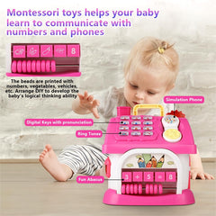 OKREVIEW abacus math block builds early counting skills and coordination.