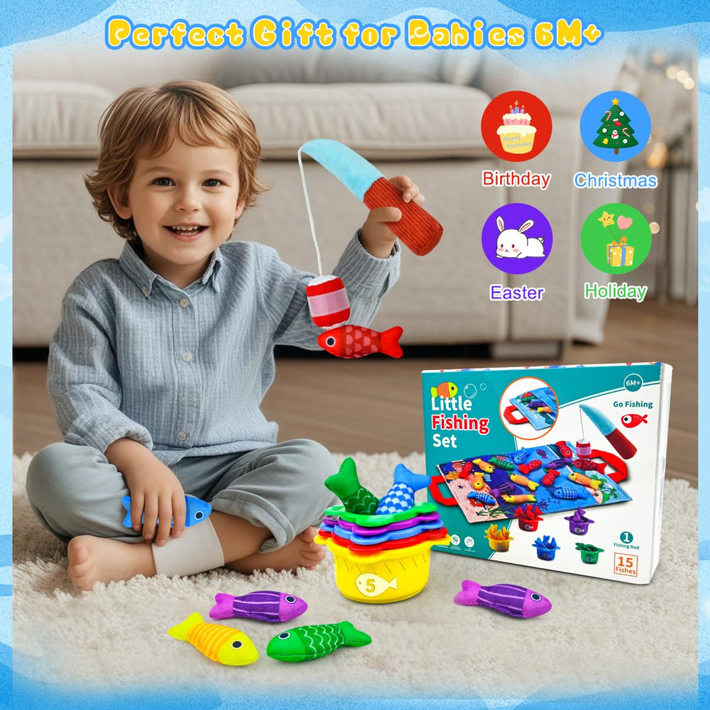 OKREVIEW Portable fabric set ideal for travel, playdates and gifts