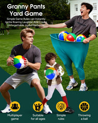 Olaiti Granny Pants Yard Game shows 12 bouncy balls for lively play