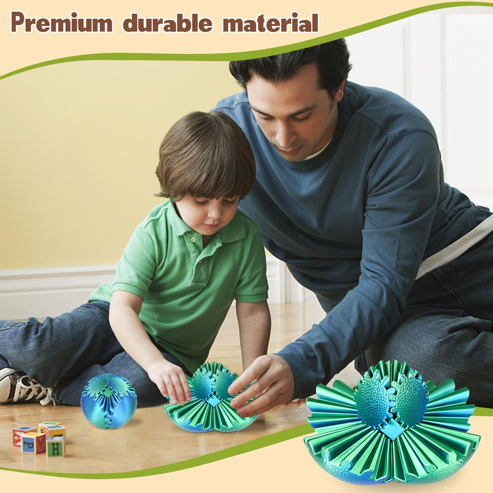 Olee Odee Gear Ball in eco-friendly PLA for durable, lightweight stress-relief practice.