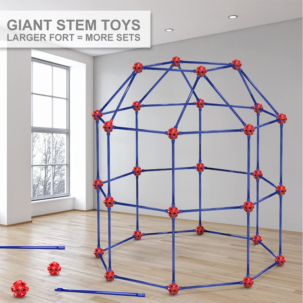 OleFun Fort Building Kit play tent setup for cozy group activities