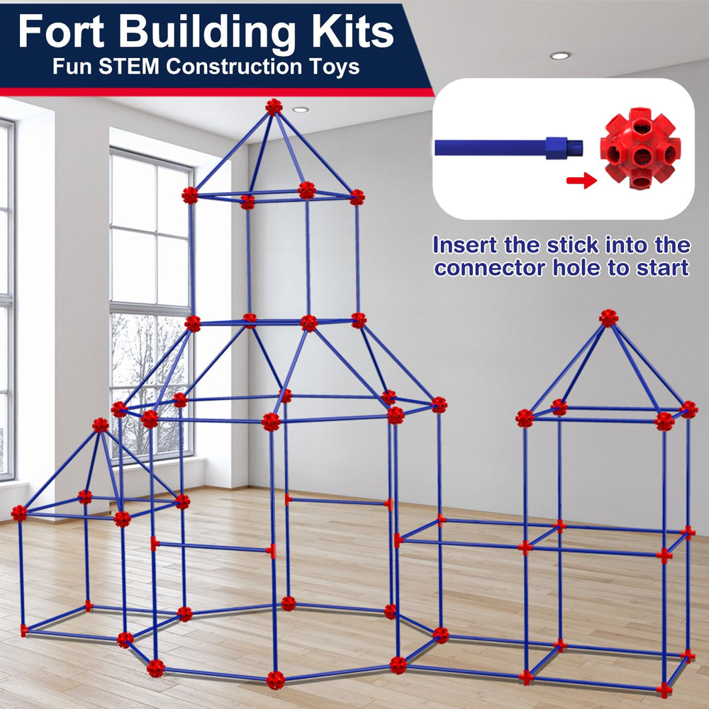 OleFun long rods ready for tall, stable fort designs