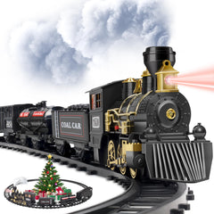 OleFun steam locomotive with lights for kid-friendly holiday playtime