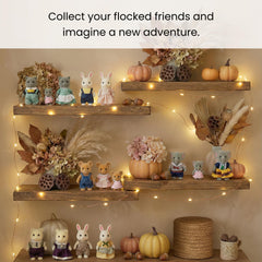 Care instructions with a dry cloth help preserve flocked texture