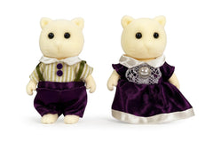 OLEOCA Starcrest Hugo & Helena cream cat figures with soft flocking for gentle pretend play.