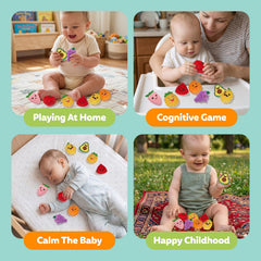 OleOletOy apple plush sensory toy suits cozy storytime and portable play.